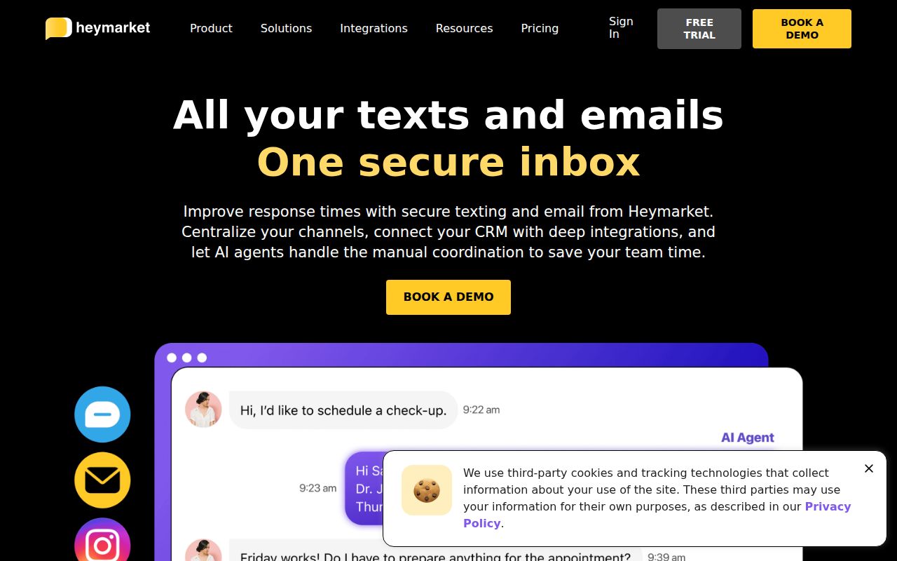 Heymarket homepage