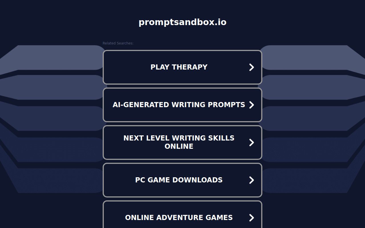 PromptSandbox homepage screenshot