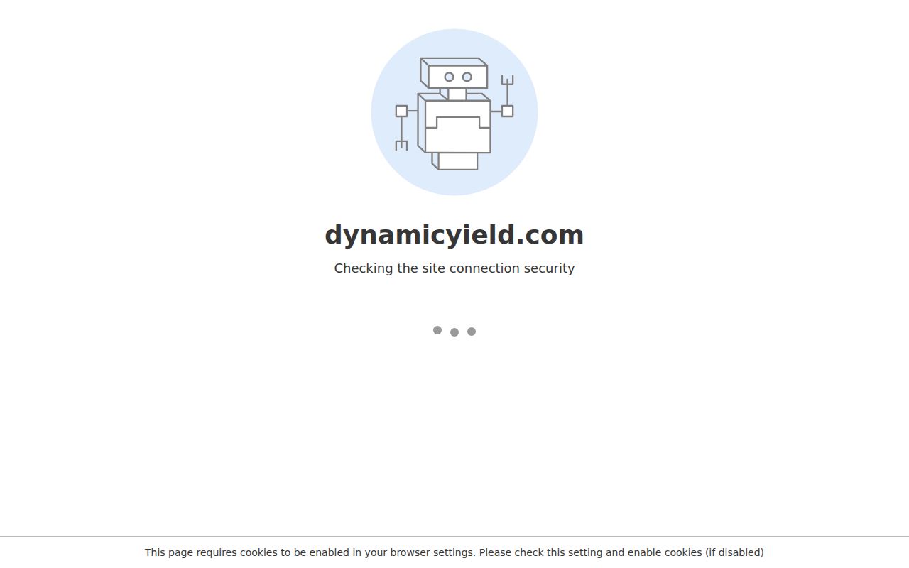 Dynamic Yield homepage screenshot