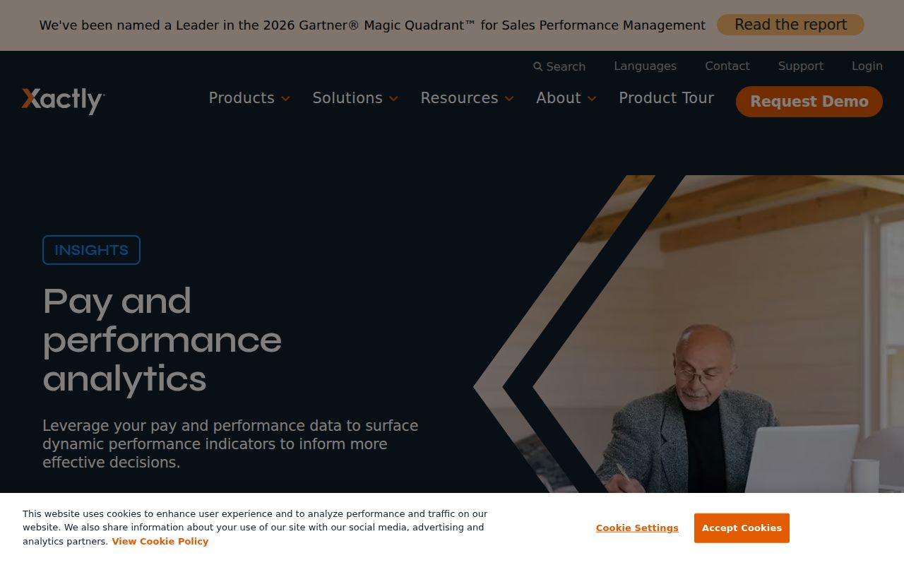 Xactly Insights homepage