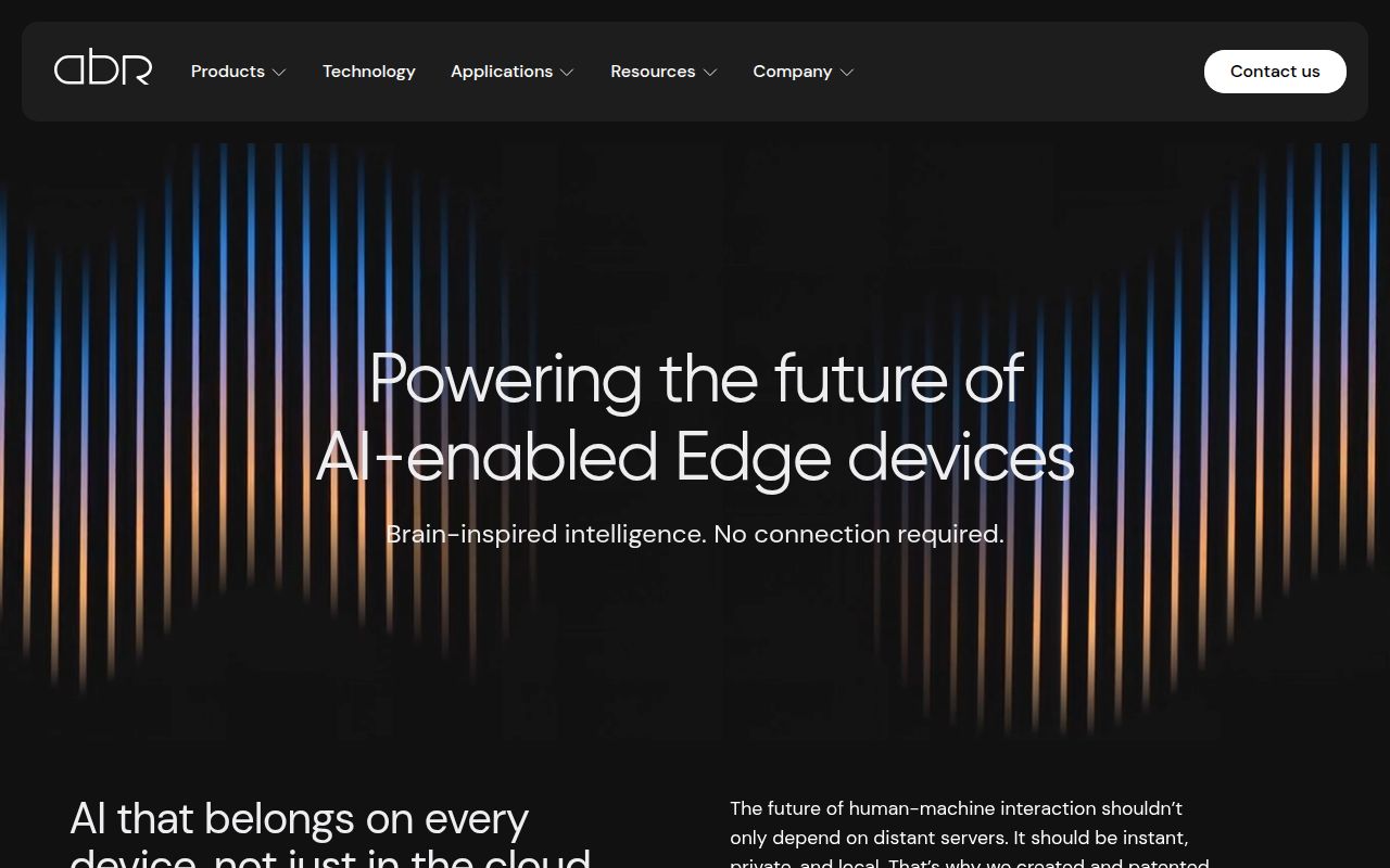 Applied Brain Research homepage screenshot