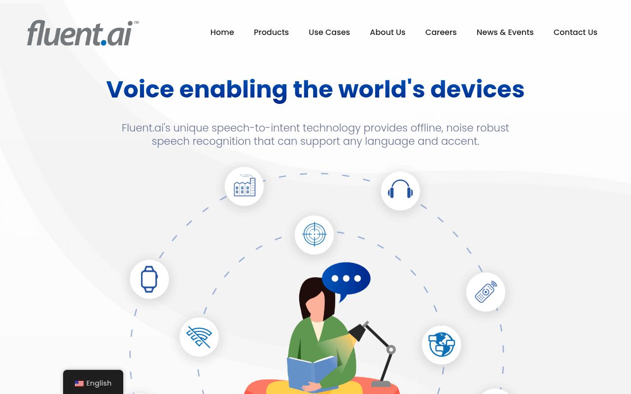 Fluent.ai homepage screenshot
