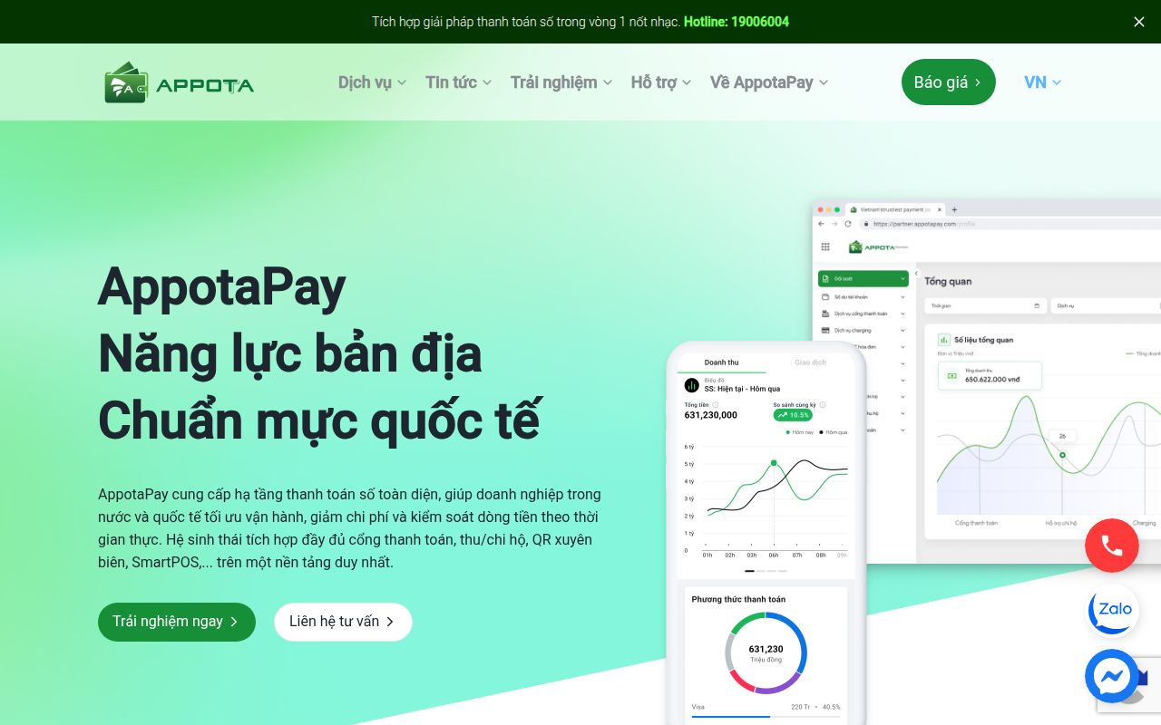 Appotapay homepage