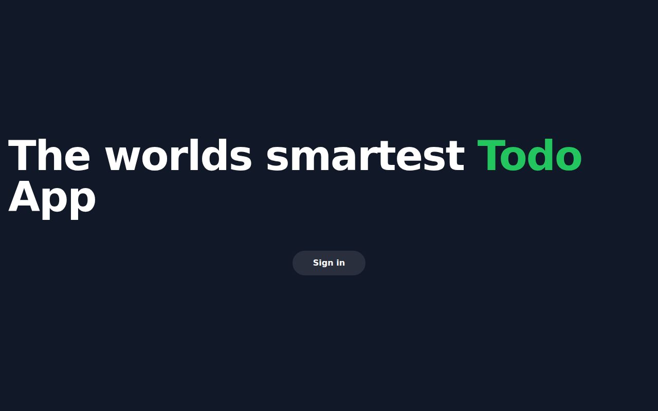 TodoGPT homepage screenshot