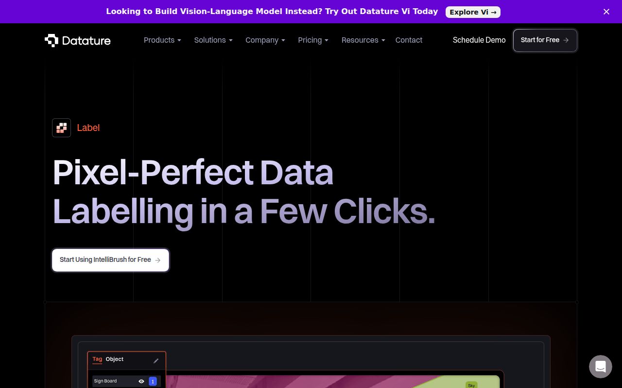 IntelliBrush homepage screenshot