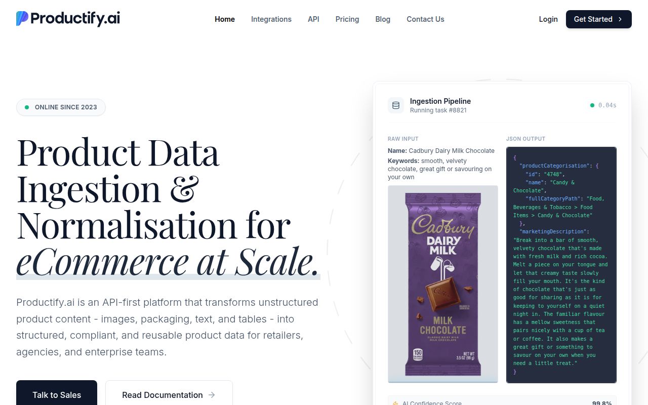 Productify.ai homepage