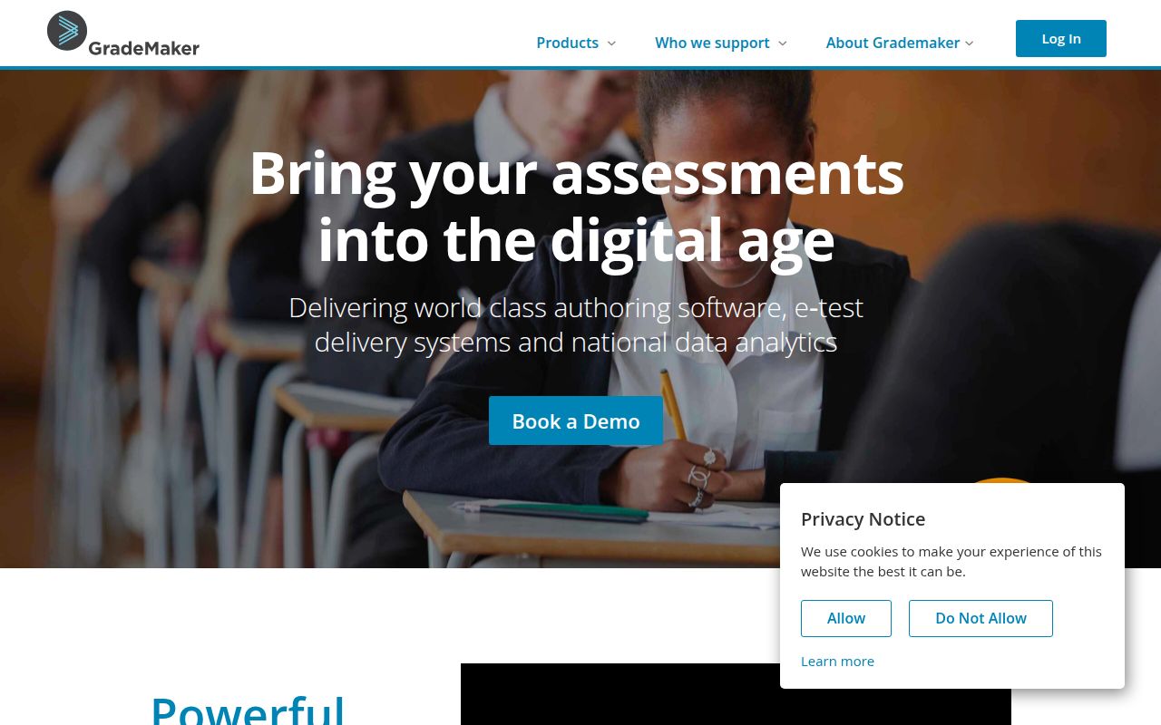Grade-Maker homepage screenshot