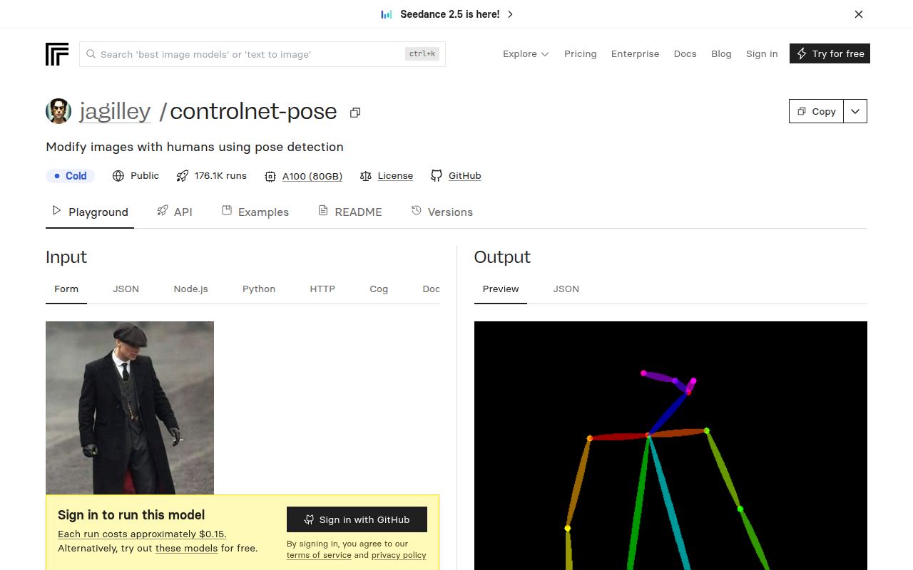 ControlNet Pose homepage screenshot