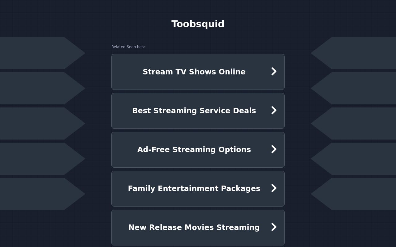 ToobSquid homepage screenshot