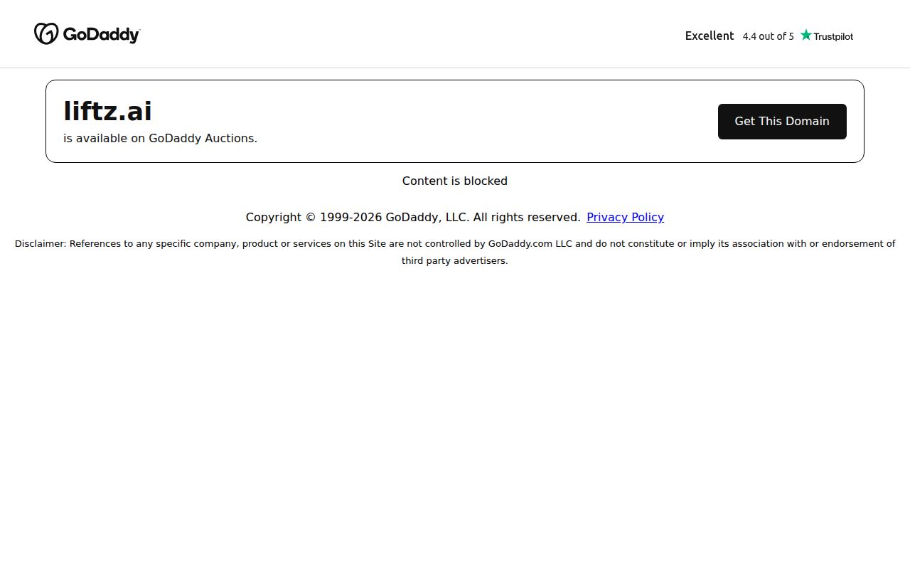 LIFTZ AI homepage screenshot