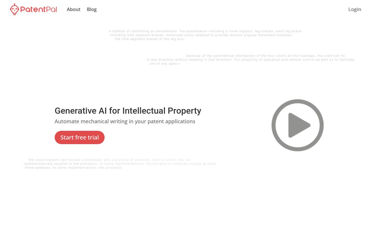 PatentPal homepage