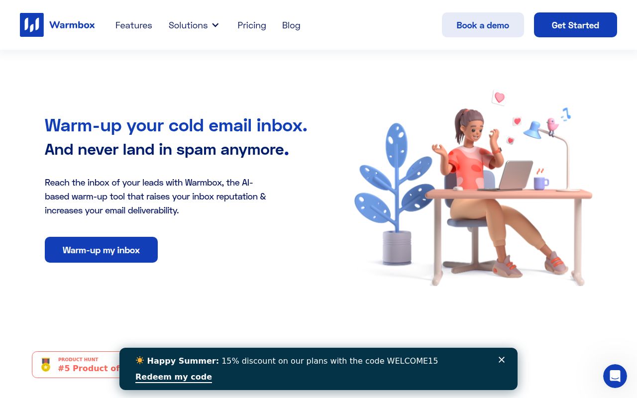 Warmbox homepage