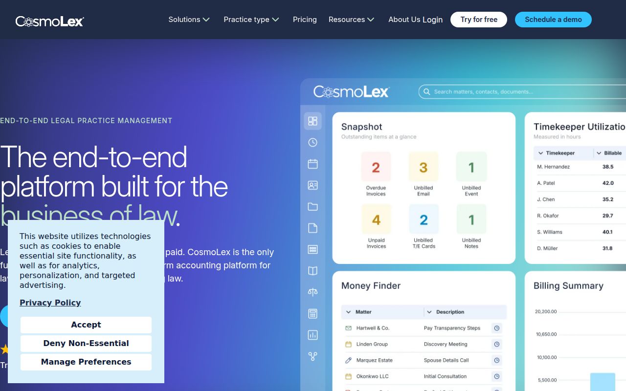 CosmoLex homepage