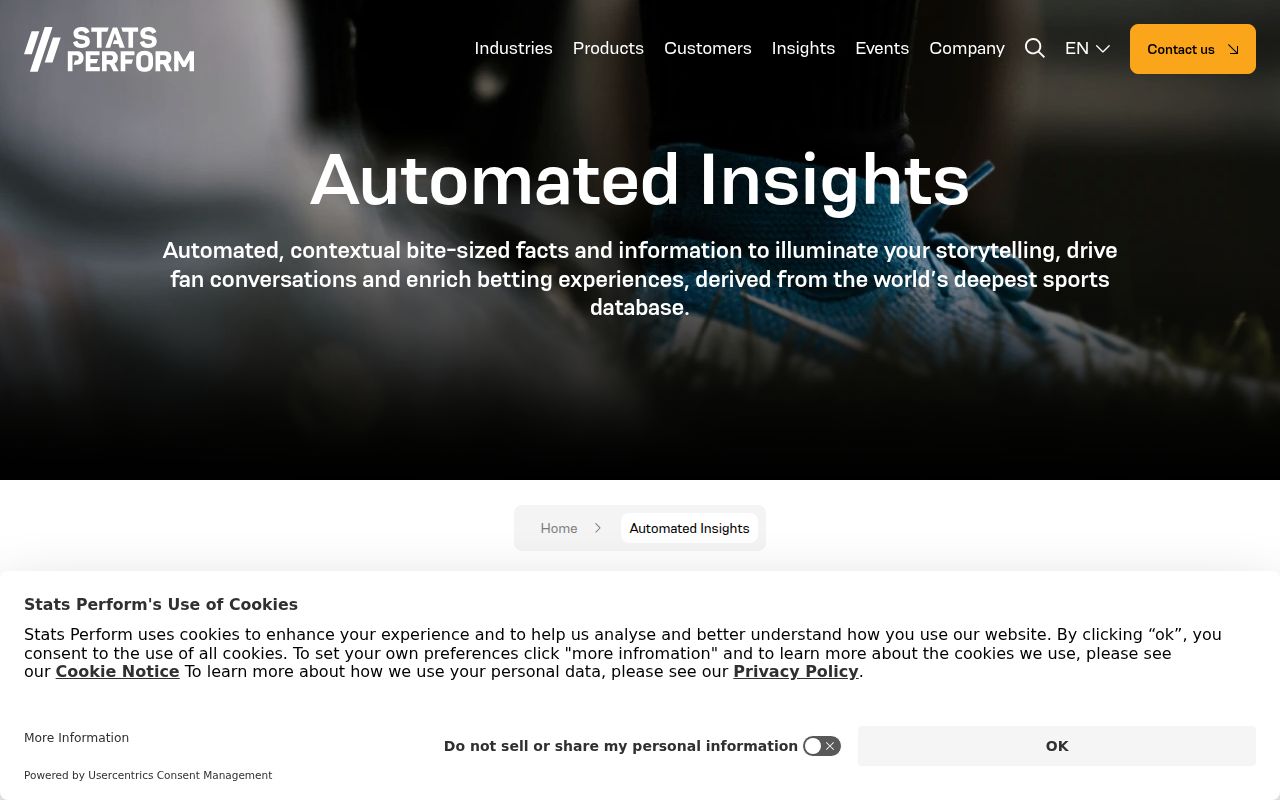 Automated Insights homepage