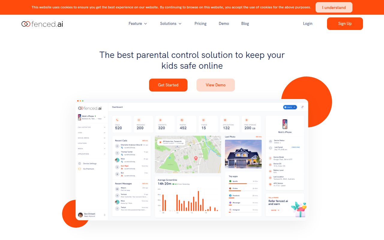 Fenced.ai homepage screenshot