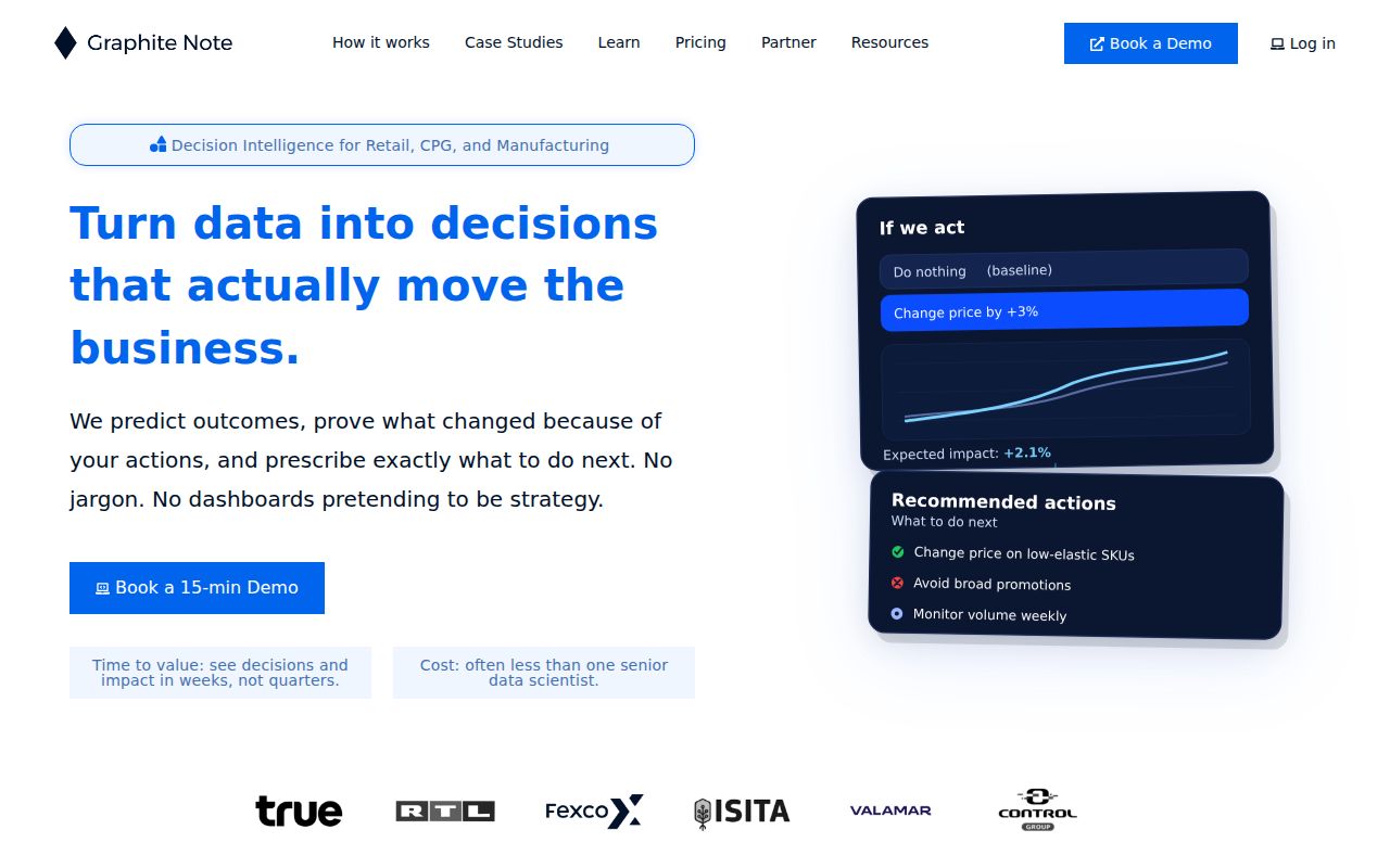 Graphite Note homepage screenshot