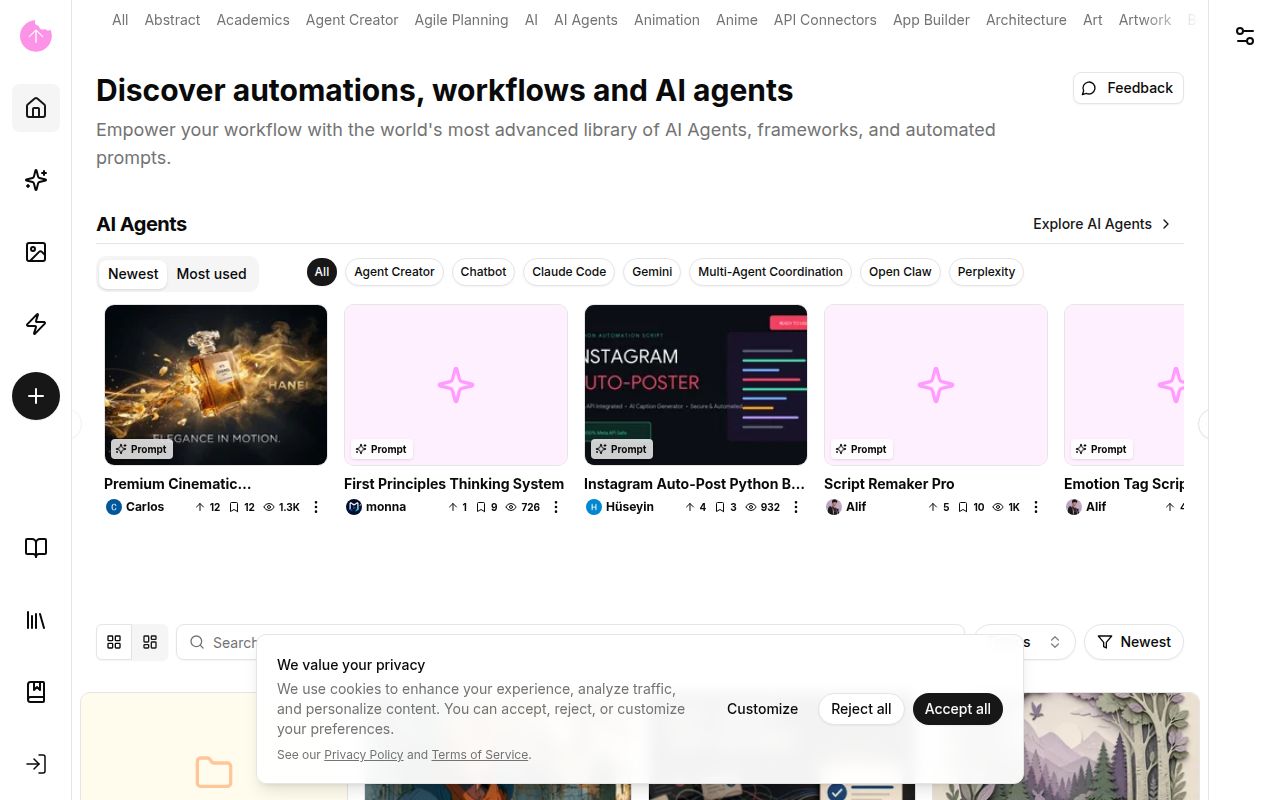 Snack Prompt homepage screenshot
