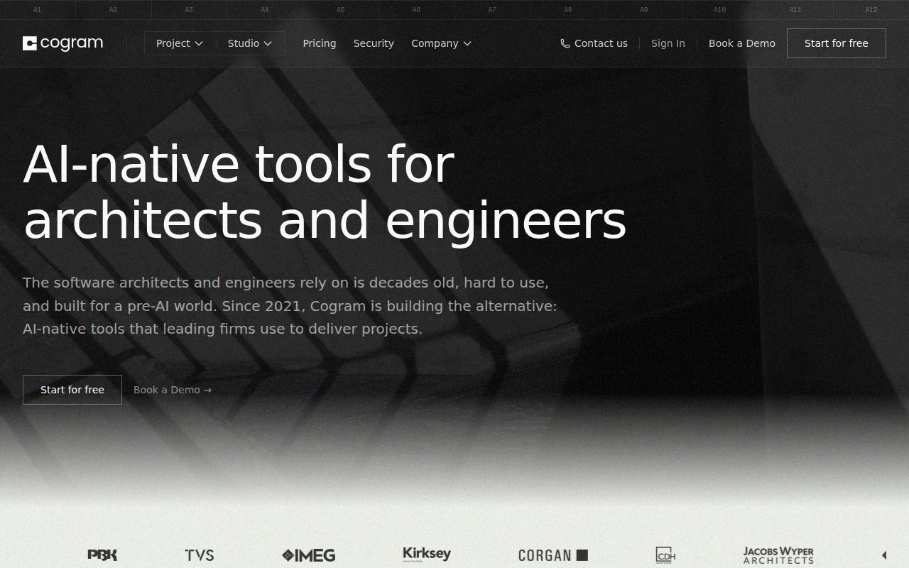 Cogram homepage screenshot