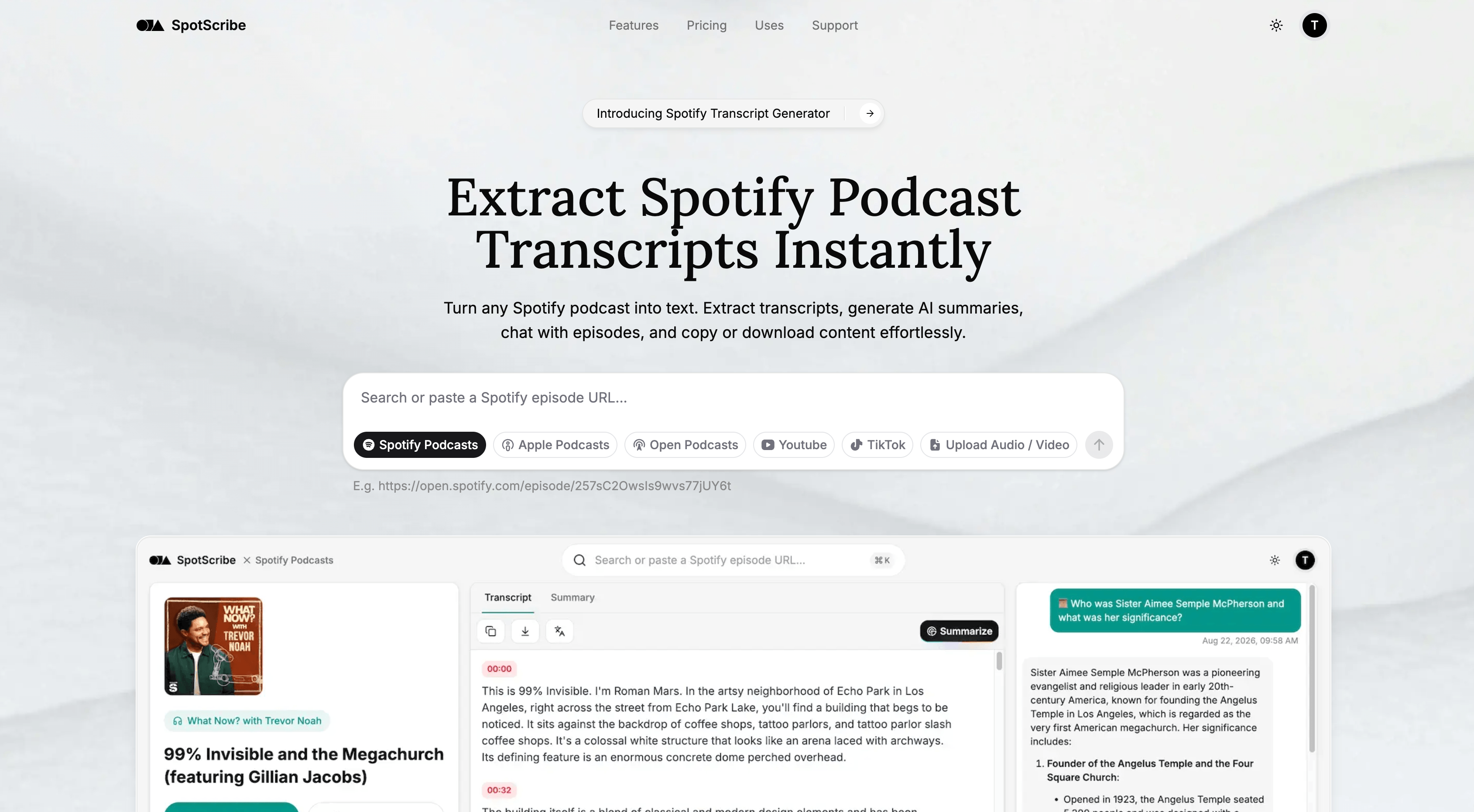 SpotScribe screenshot