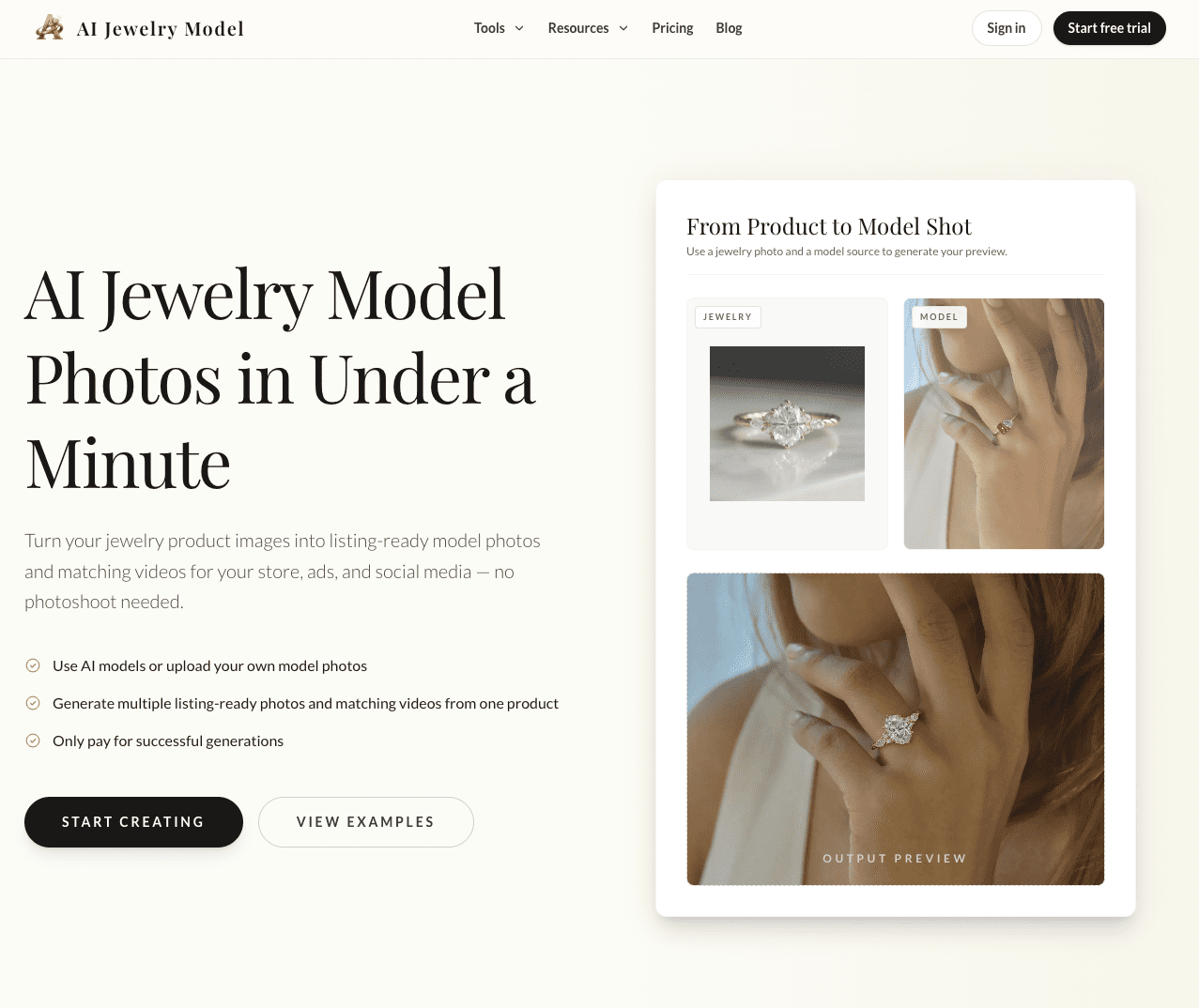 AI Jewelry Model logo