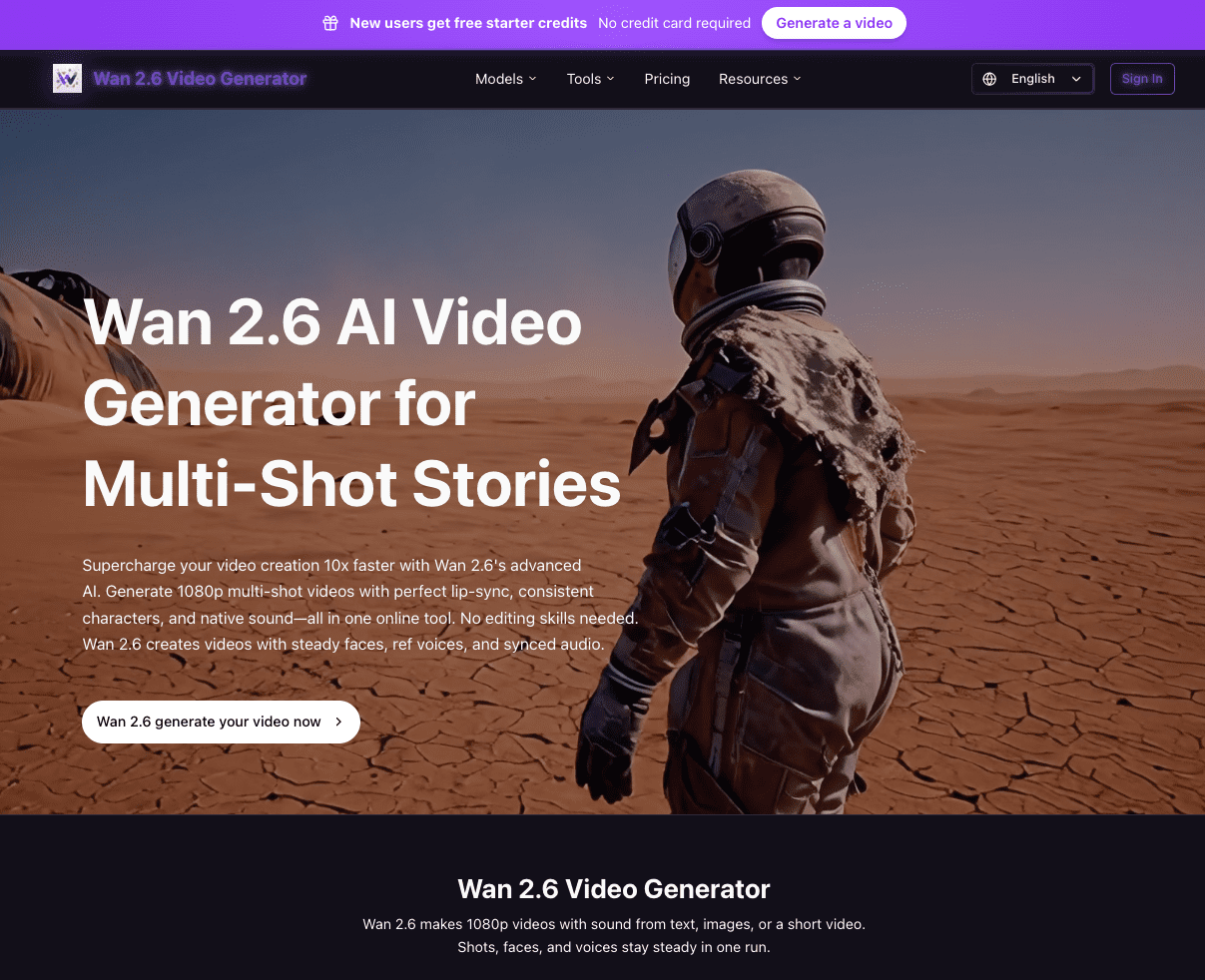 Wan 2.6 Video Generator logo