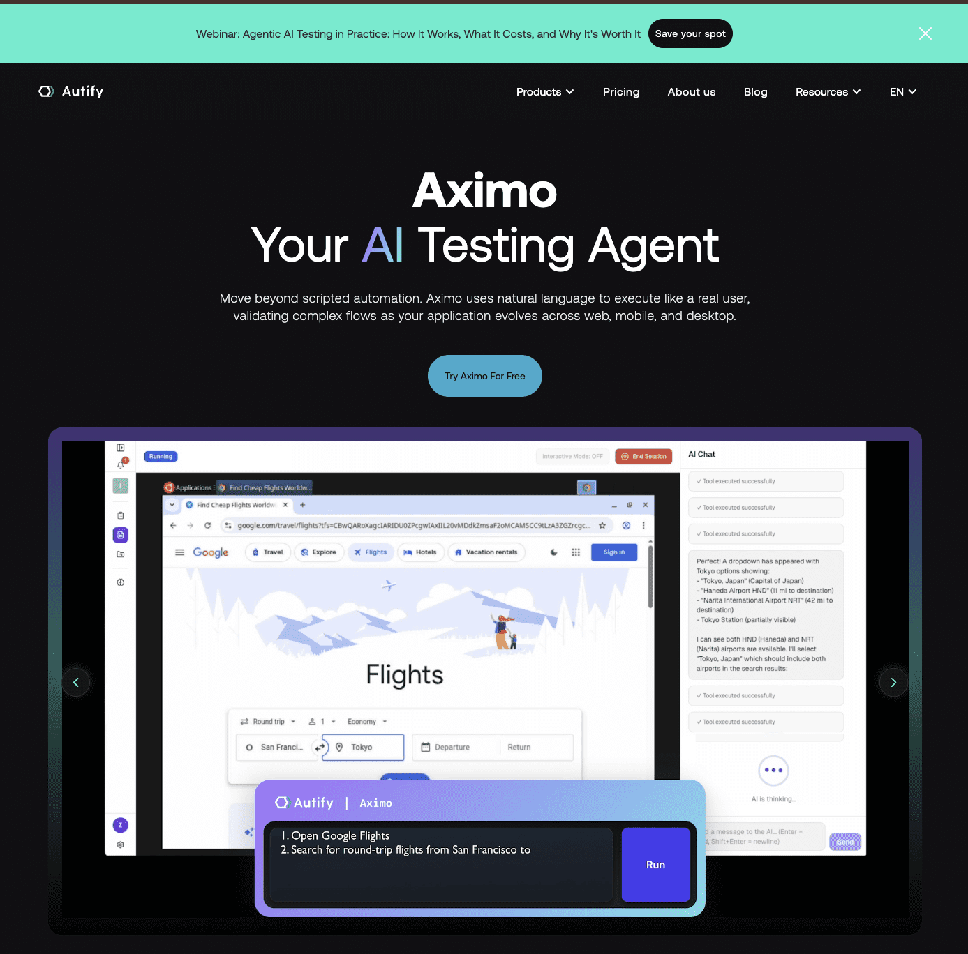 Autify Aximo logo