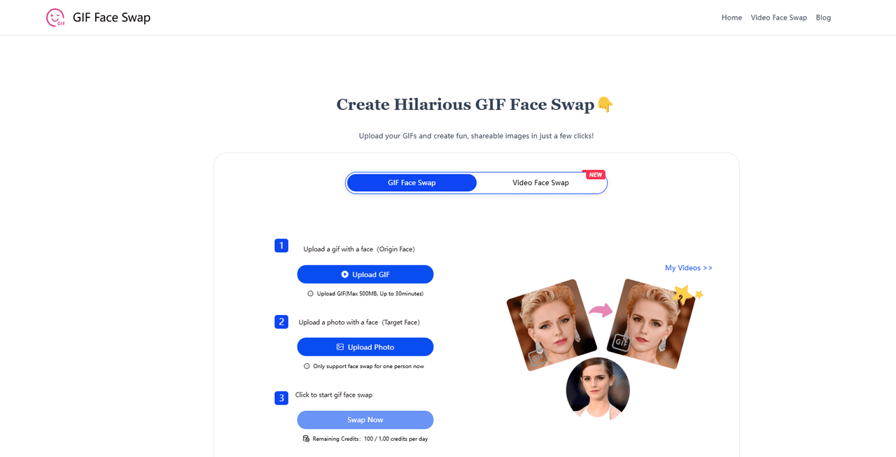 GIF Face Swap logo