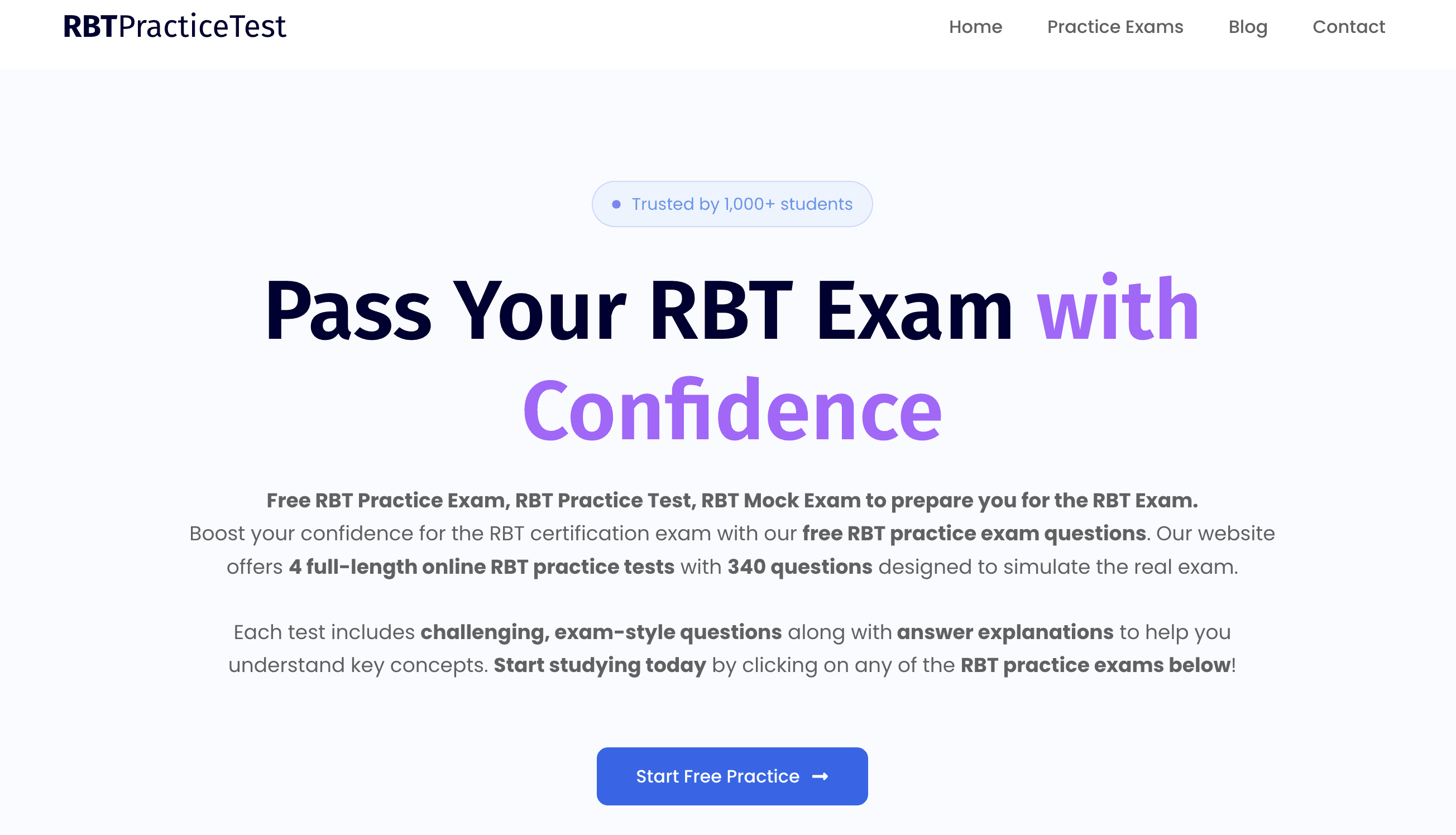 RBT Practice Test logo