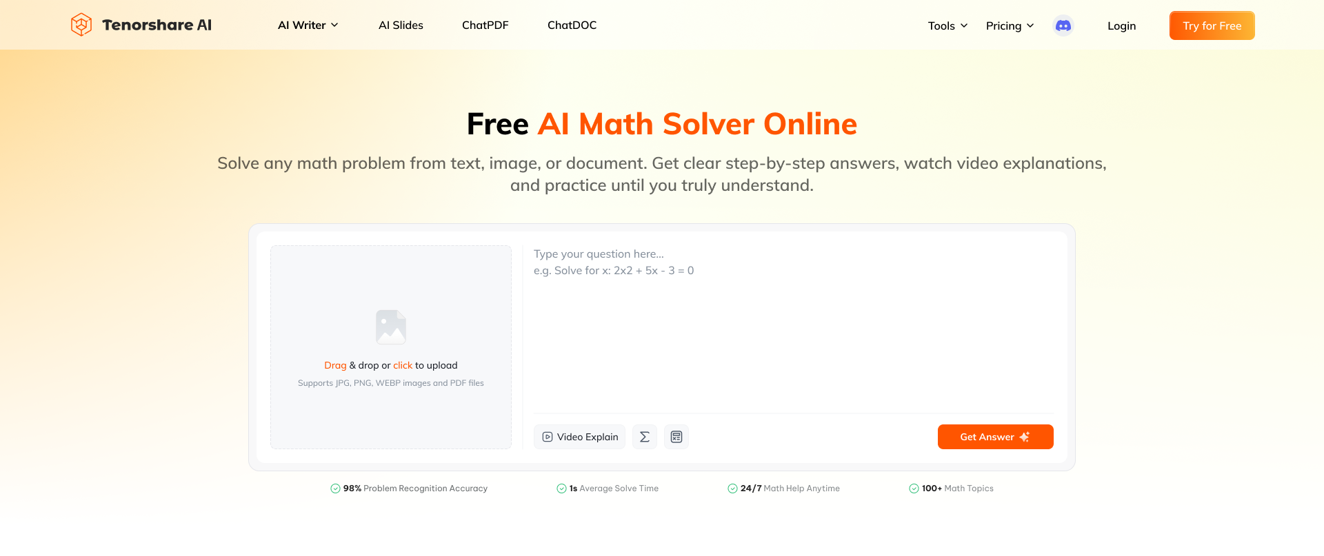 Tenorshare AI Math logo