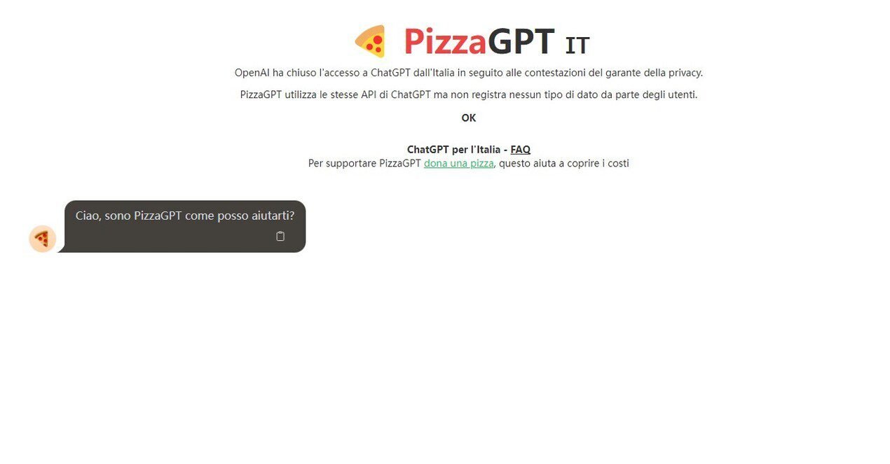 PizzaGPT screenshot