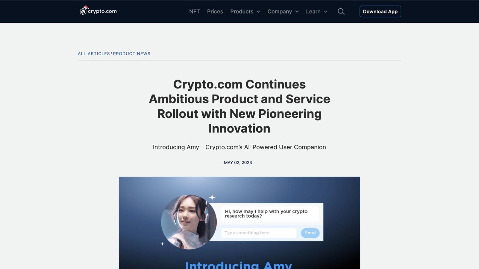 Amy by Crypto.com Reviews 2026: Details, Pricing, & Features