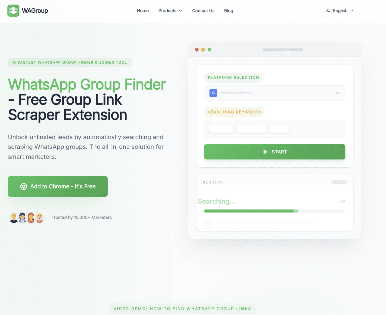 WhatsApp Group Marketing Tool screenshot